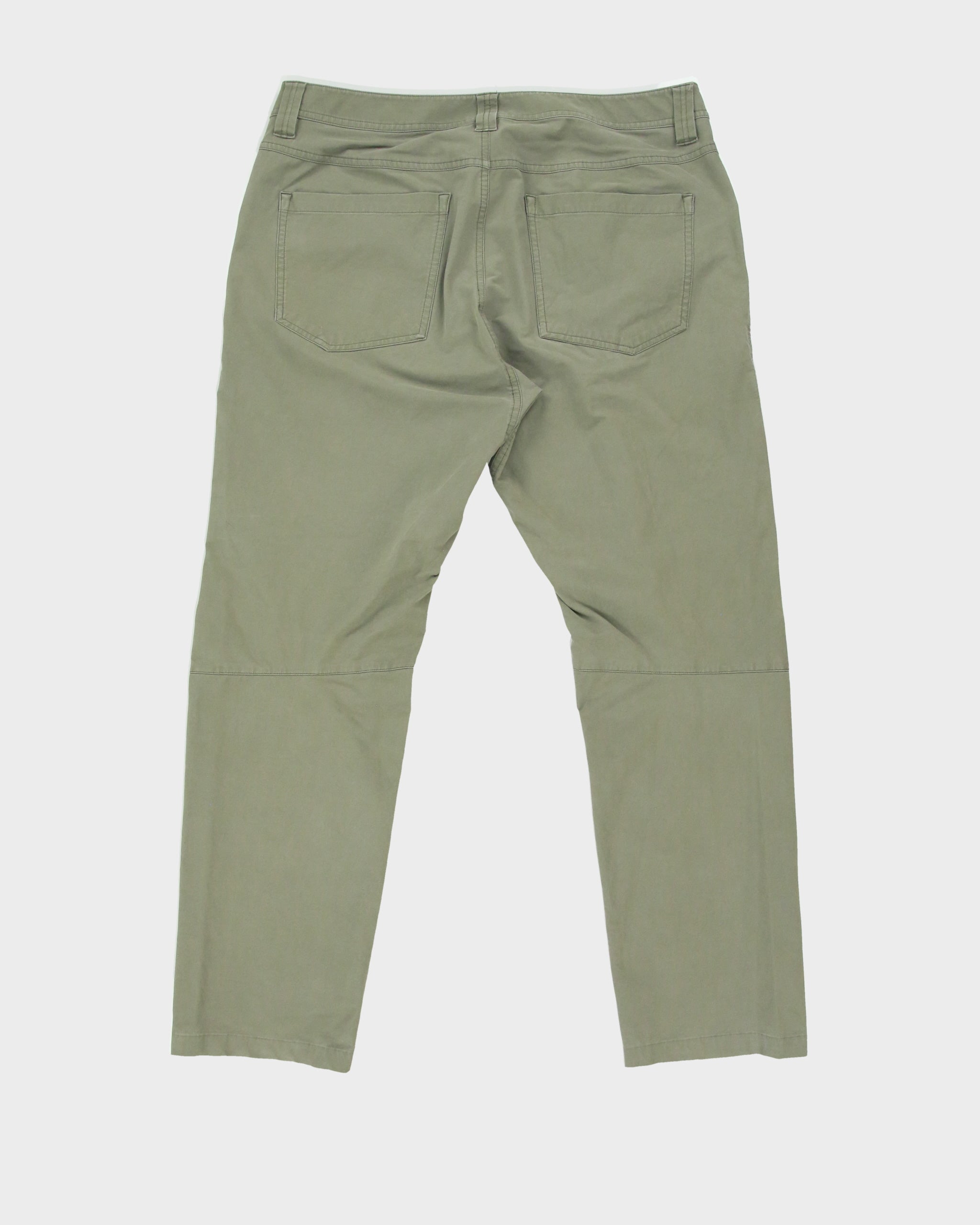 Arc'teryx Levon Pant Khaki Mid-Rise Versatile Slim Straight Leg Canvas Trousers - W36 L30