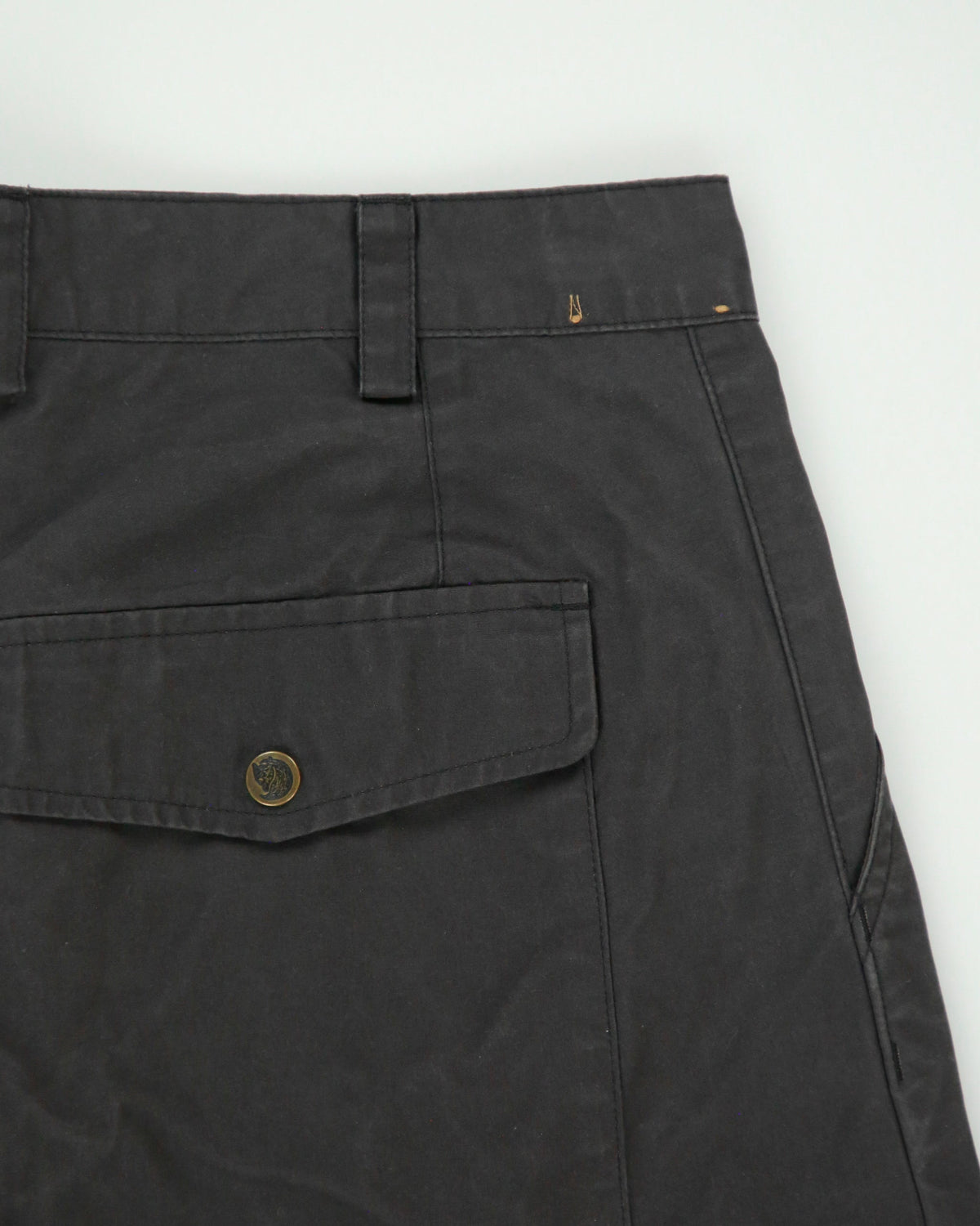 Fjall Raven Slate Ovik G-1000 Durable Canvas Straight Leg Hiking Trousers - W33 L34