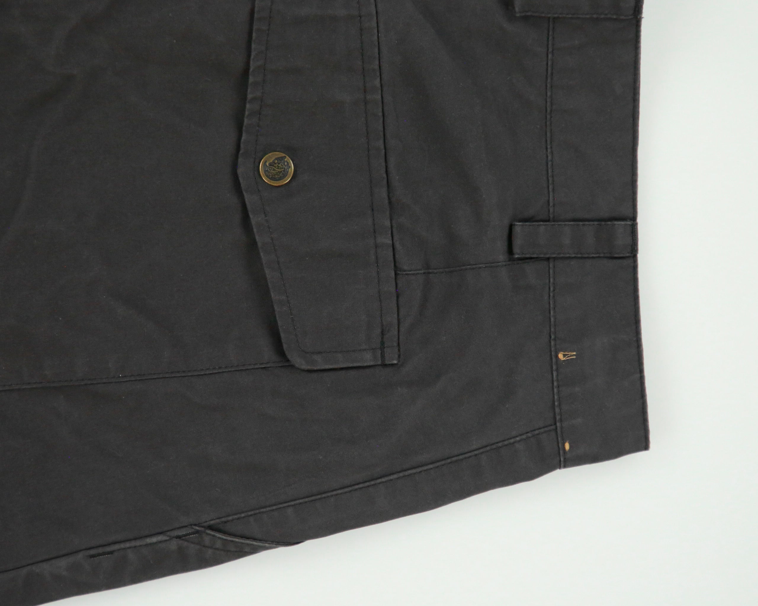 Fjall Raven Slate Ovik G-1000 Durable Canvas Straight Leg Hiking Trousers - W33 L34