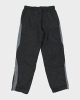 Vintage Y2K 00s Nike Soft Shell Wave Taped Wide Leg Adjustable Zip Cuff Tech Tracksuit Bottoms - L