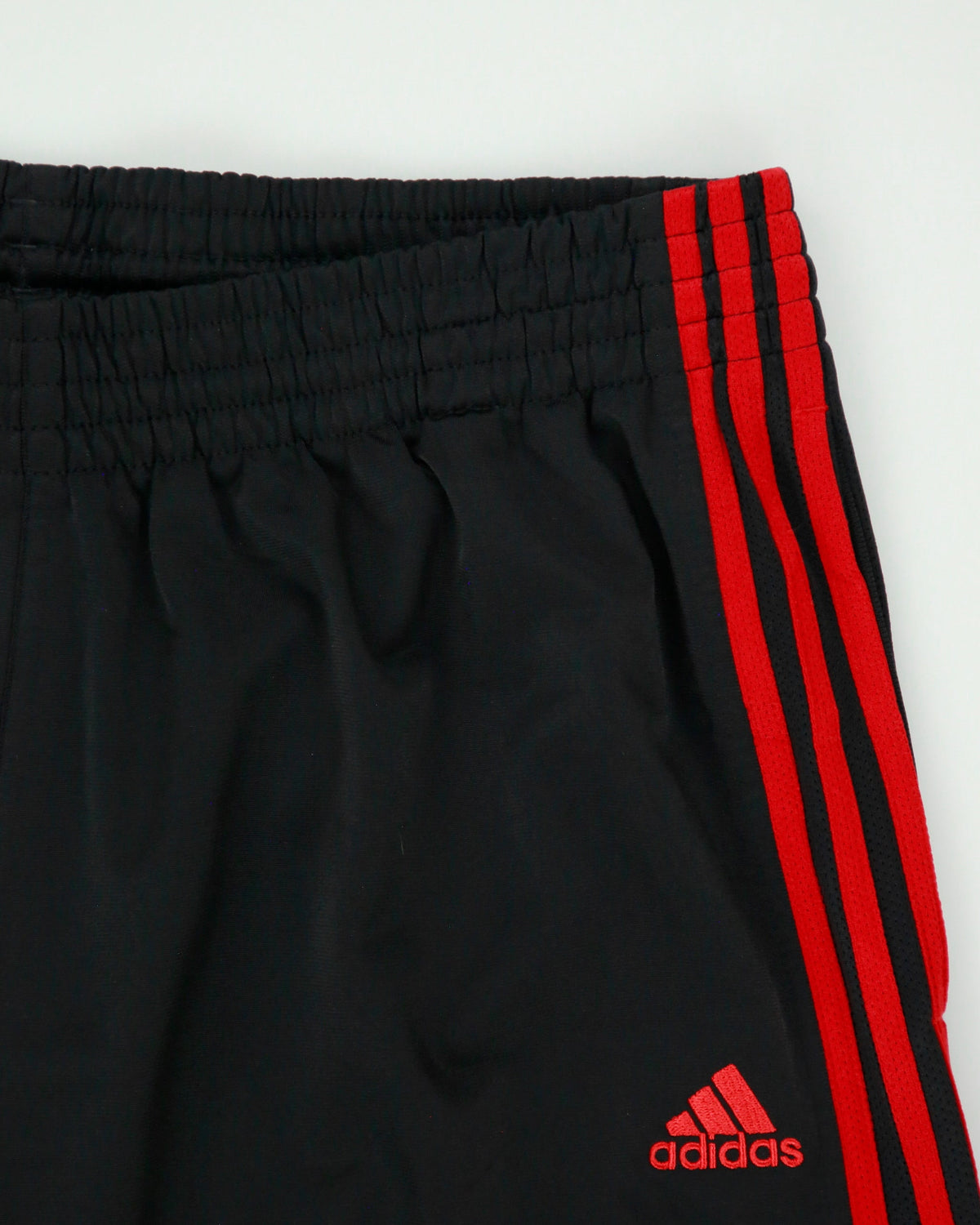 Vintage Adidas Satin 3-Stripe Wide Leg Adjustable Tracksuit Bottoms - XL