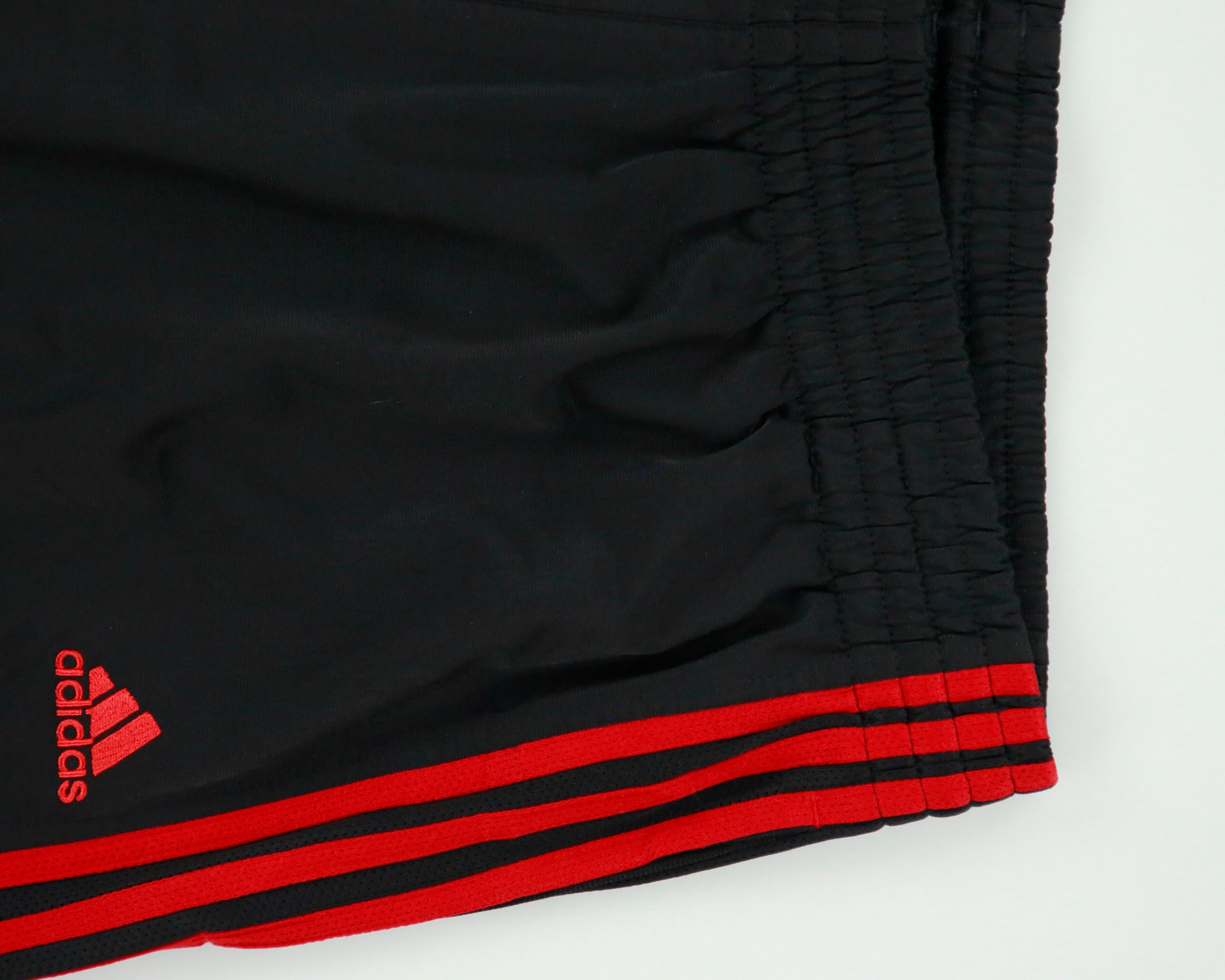 Vintage Adidas Satin 3-Stripe Wide Leg Adjustable Tracksuit Bottoms - XL