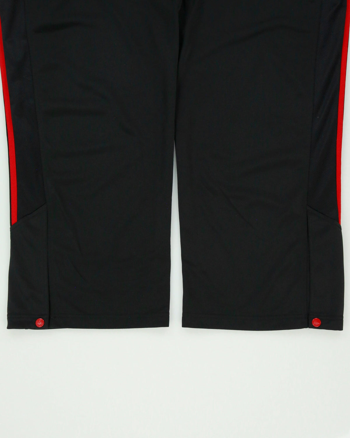 Vintage Adidas Satin 3-Stripe Wide Leg Adjustable Tracksuit Bottoms - XL