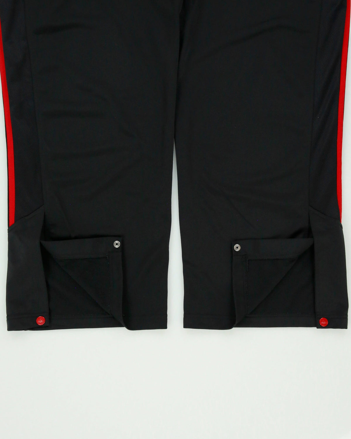 Vintage Adidas Satin 3-Stripe Wide Leg Adjustable Tracksuit Bottoms - XL