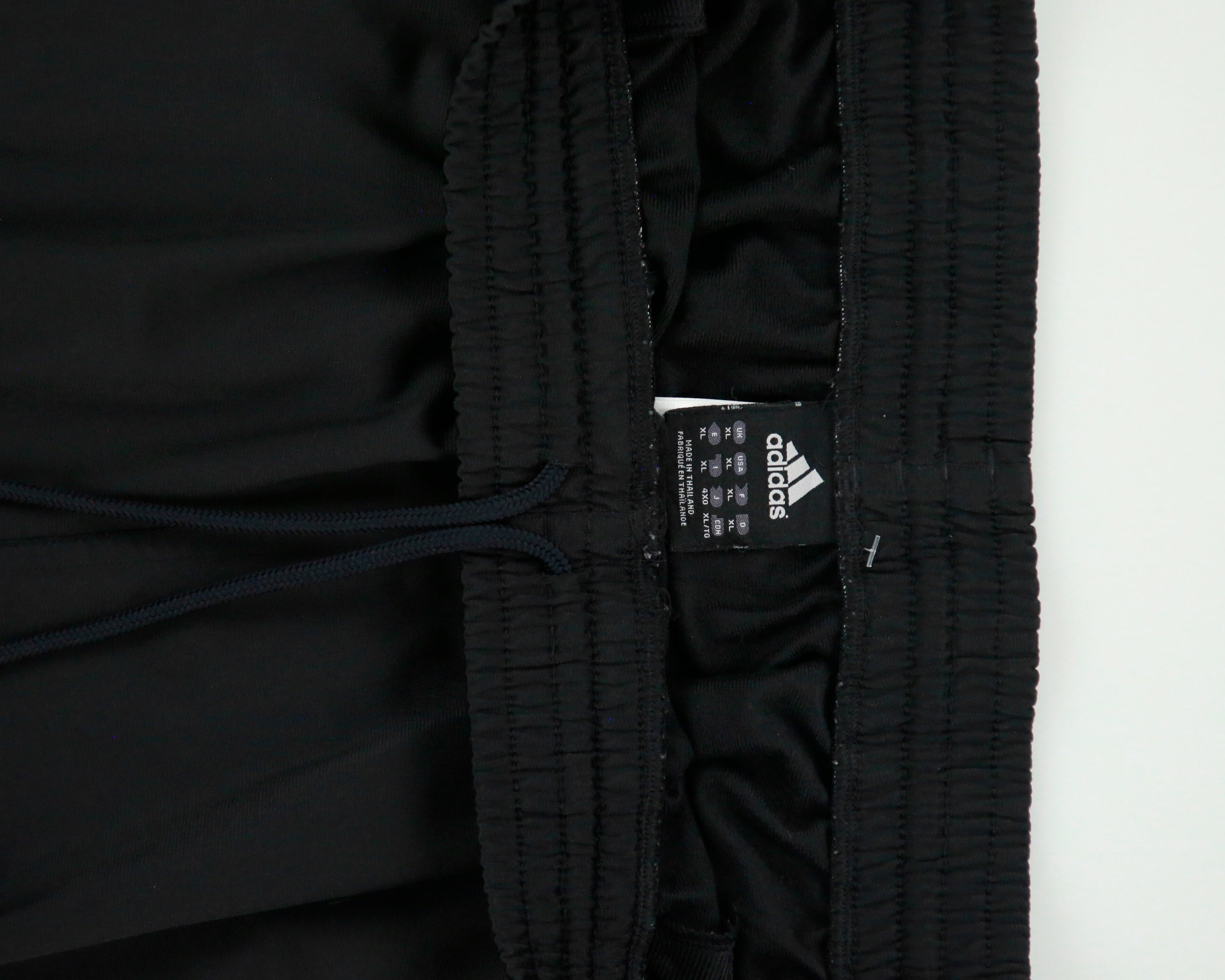 Vintage Adidas Satin 3-Stripe Wide Leg Adjustable Tracksuit Bottoms - XL