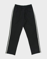 Vintage Adidas Originals Black Classic Firebird Relaxed Fit Zip Cuff Tracksuit Bottoms - M