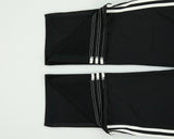 Vintage Adidas Originals Black Classic Firebird Relaxed Fit Zip Cuff Tracksuit Bottoms - M