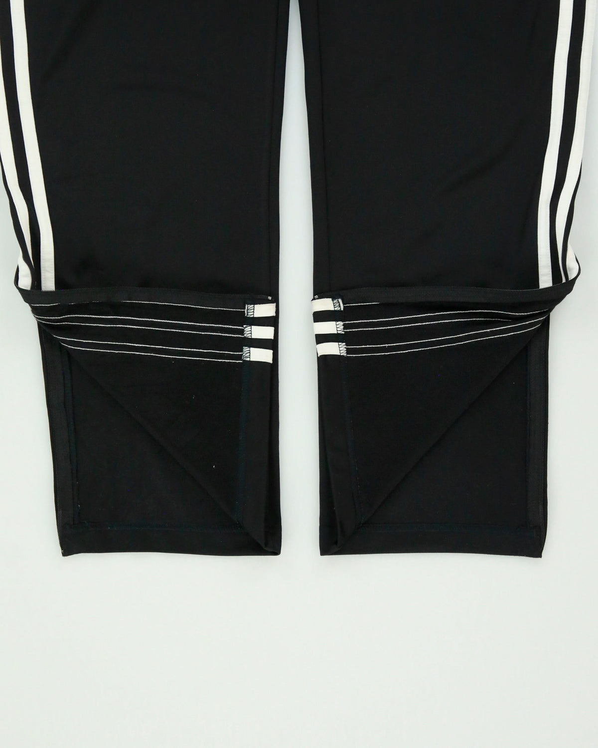 Vintage Adidas Originals Black Classic Firebird Relaxed Fit Zip Cuff Tracksuit Bottoms - M
