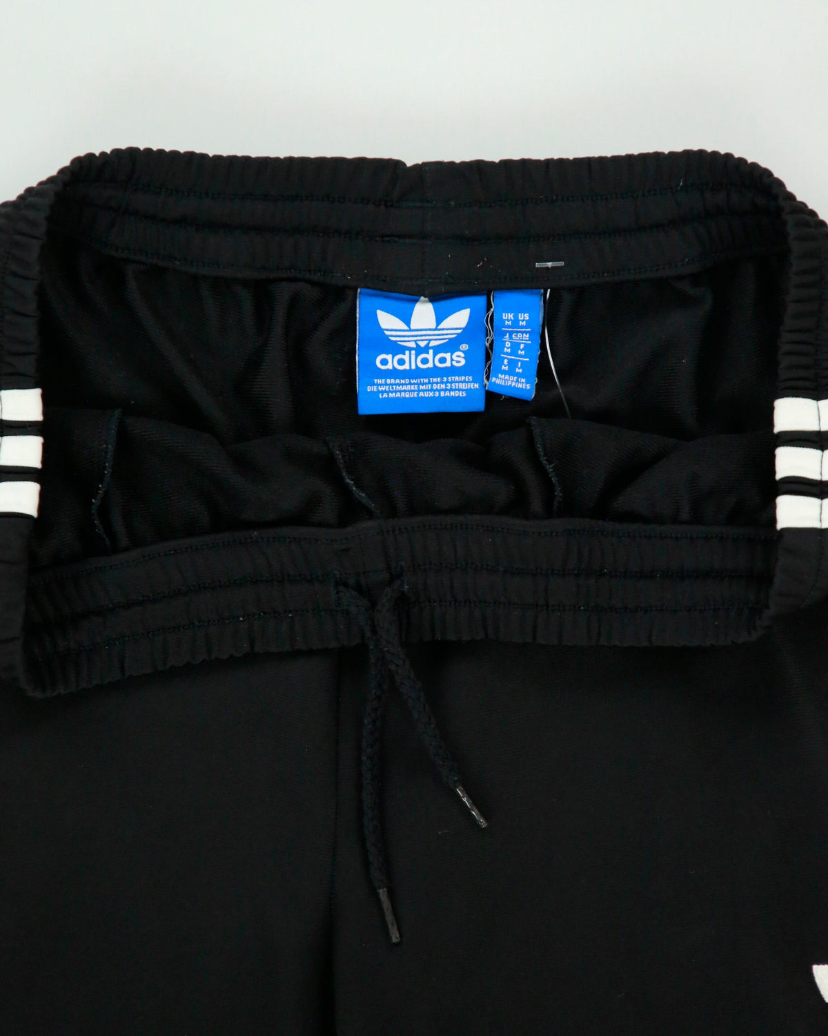Vintage Adidas Originals Black Classic Firebird Relaxed Fit Zip Cuff Tracksuit Bottoms - M