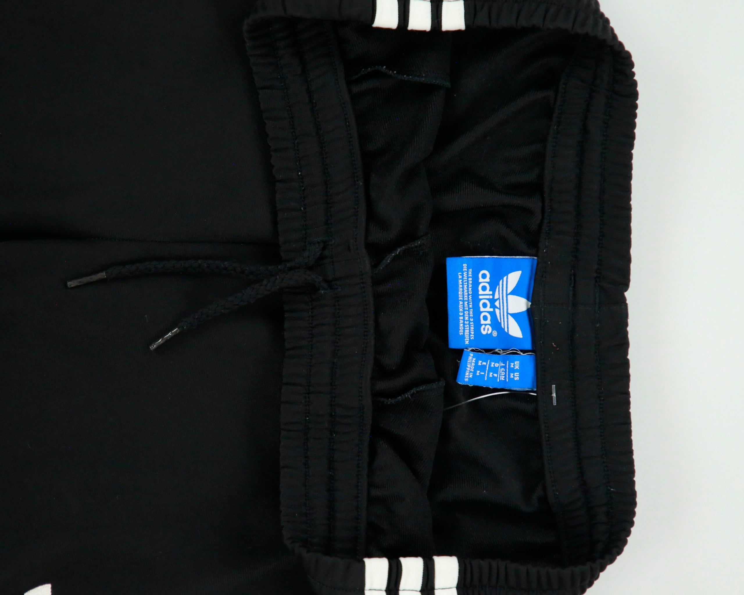 Vintage Adidas Originals Black Classic Firebird Relaxed Fit Zip Cuff Tracksuit Bottoms - M