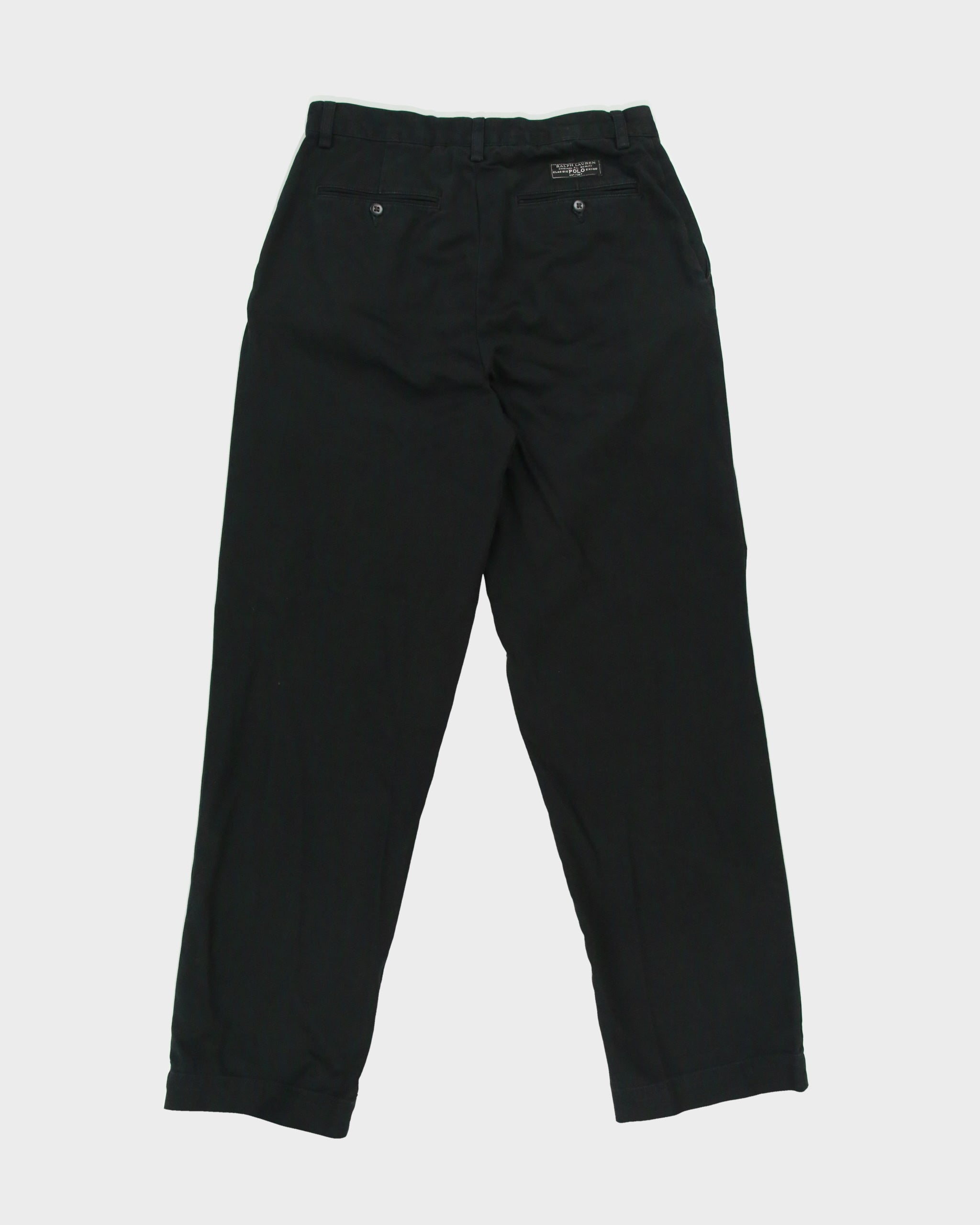 Vintage 1990s Polo Ralph Lauren 'Prospect Pant' Relaxed Fit Cotton Chino Trousers - W29 L28