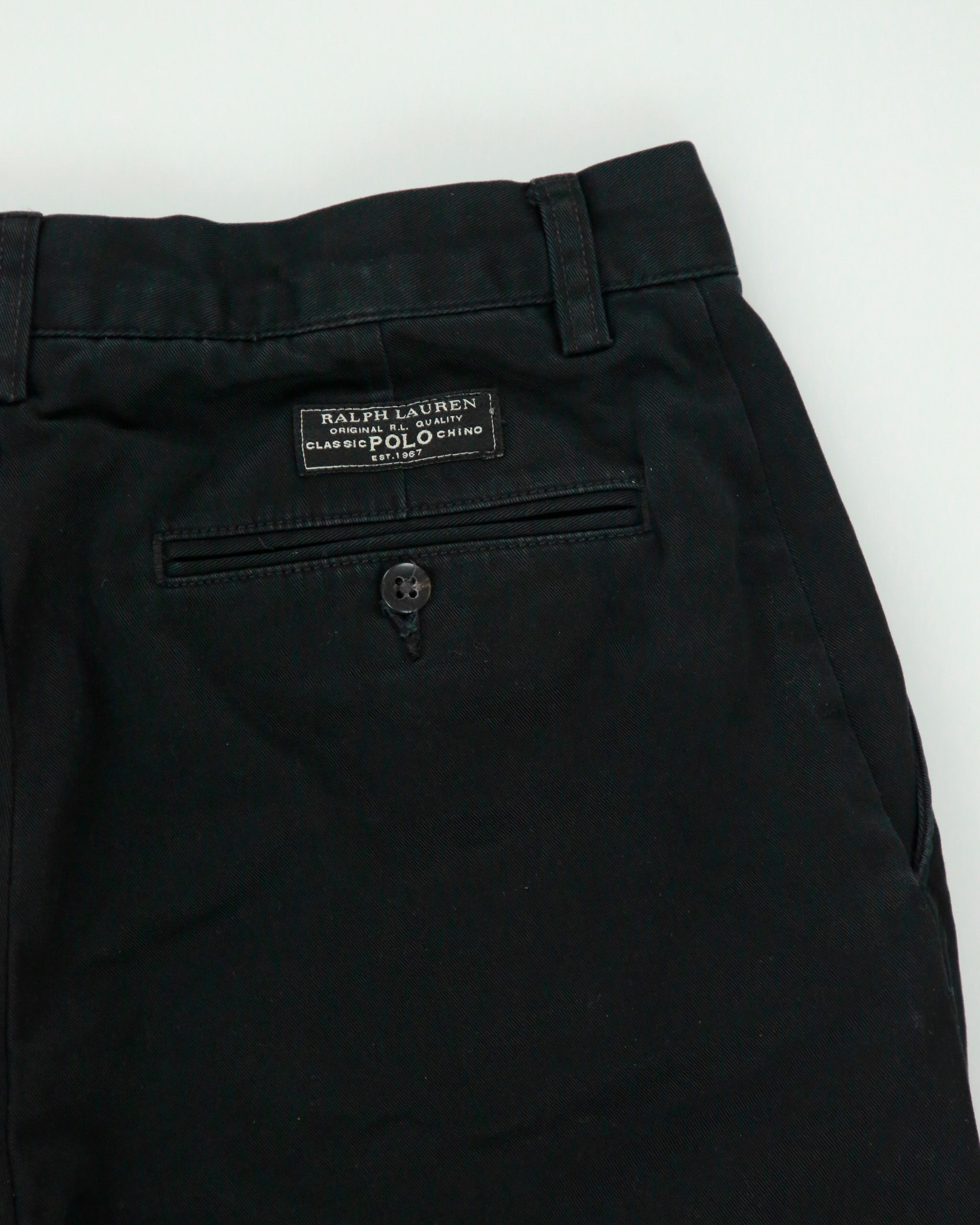 Vintage 1990s Polo Ralph Lauren 'Prospect Pant' Relaxed Fit Cotton Chino Trousers - W29 L28