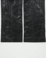 Vintage 1990s Danier Made In Canada Mid Rise Straight Fit Leather Trousers - W31 L30