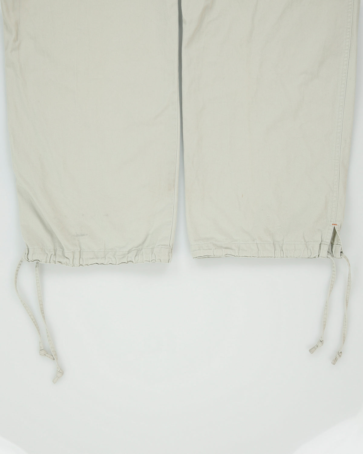 Vintage 2000 Y2k Nike Khaki Canvas Baggy Fit Wide Leg Cargo Trousers - W38 L32