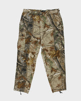 Vintage Y2K 00s Redhead Realtree Camo Canvas Relaxed Fit Tapered Cargo Trousers - W38 L31
