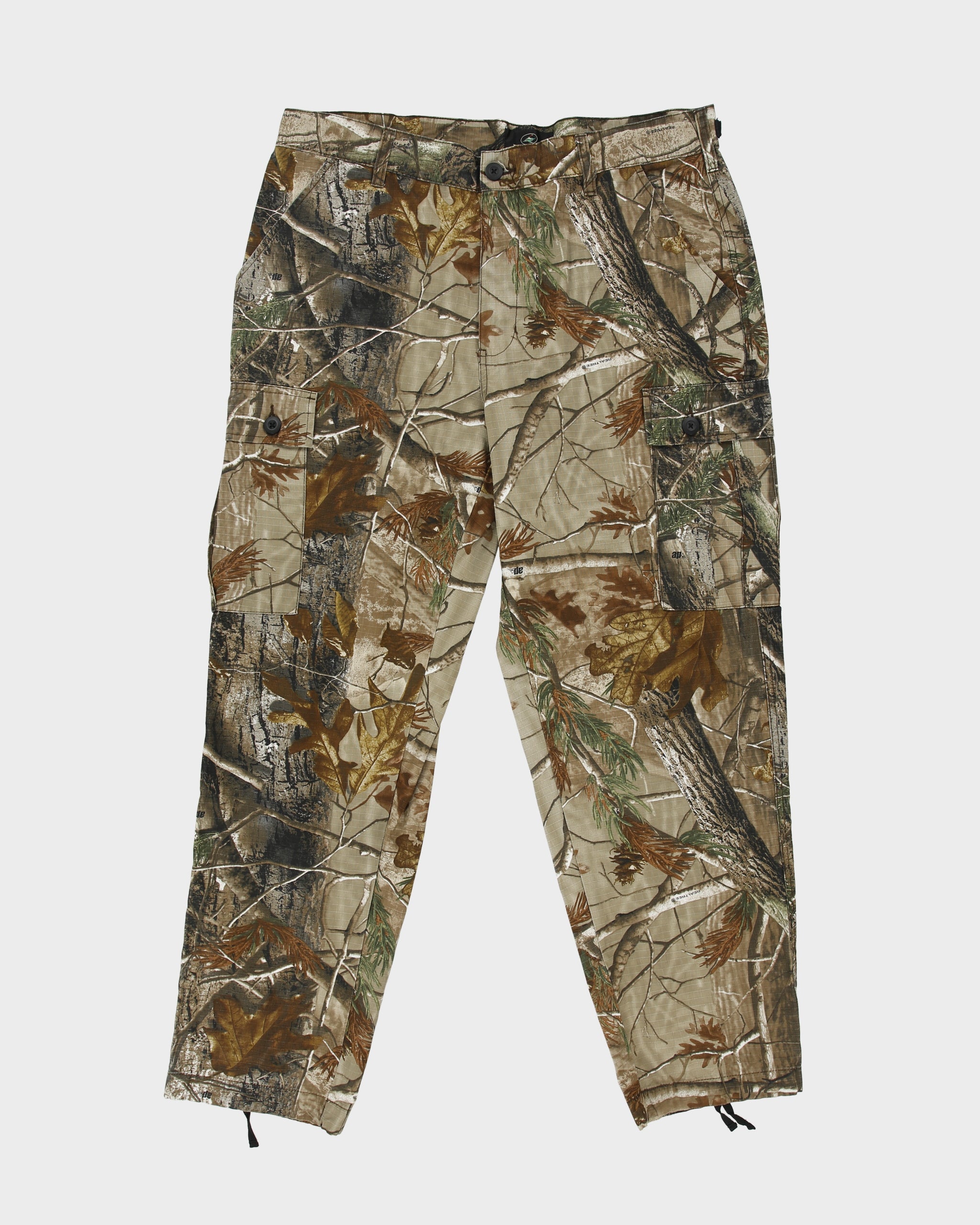 Vintage Y2K 00s Redhead Realtree Camo Canvas Relaxed Fit Tapered Cargo Trousers - W38 L31