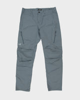 Arc'teryx Stone Teal Low Rise 'Stowe' Canvas Multi-Pocket Straight Leg Technical Trousers - W36 L33