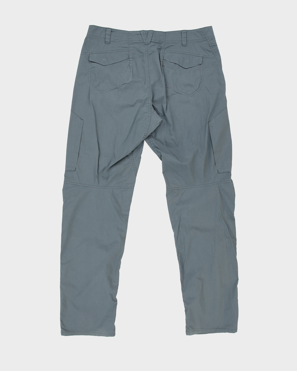 Arc'teryx Stone Teal Low Rise 'Stowe' Canvas Multi-Pocket Straight Leg Technical Trousers - W36 L33