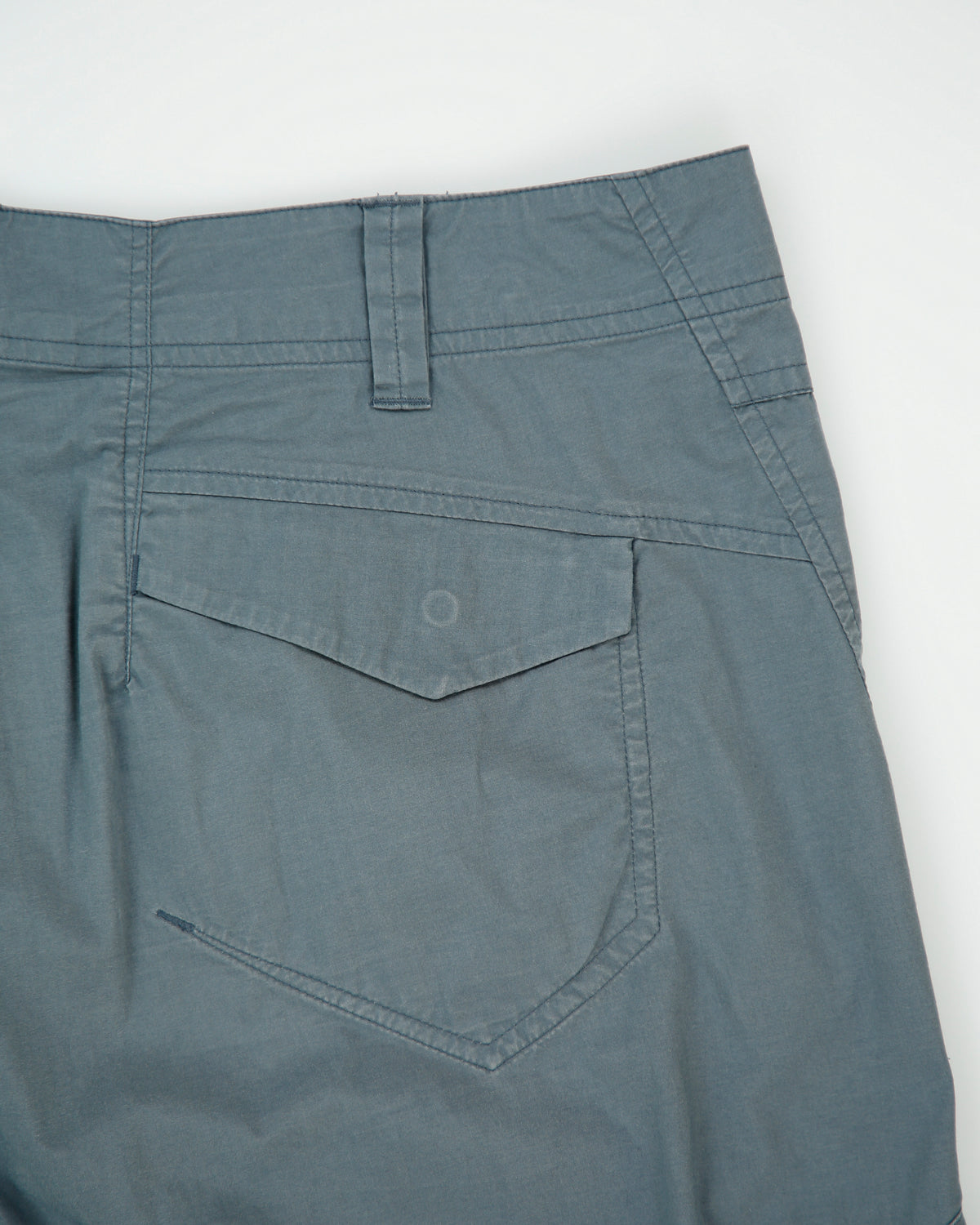 Arc'teryx Stone Teal Low Rise 'Stowe' Canvas Multi-Pocket Straight Leg Technical Trousers - W36 L33