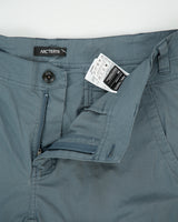 Arc'teryx Stone Teal Low Rise 'Stowe' Canvas Multi-Pocket Straight Leg Technical Trousers - W36 L33