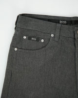 Vintage 1990s Hugo Boss Mid Rise Twill Denim Straight Leg Trousers - W34 L32