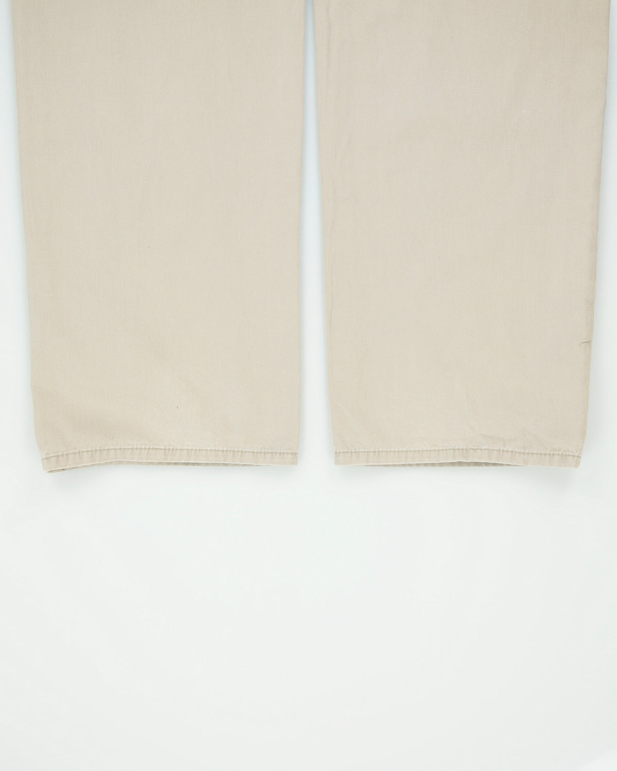 Vintage Y2K 00s Calvin Klein Jeans Khaki Canvas Denim Relaxed Fit Straight Leg Trousers - W34 L32