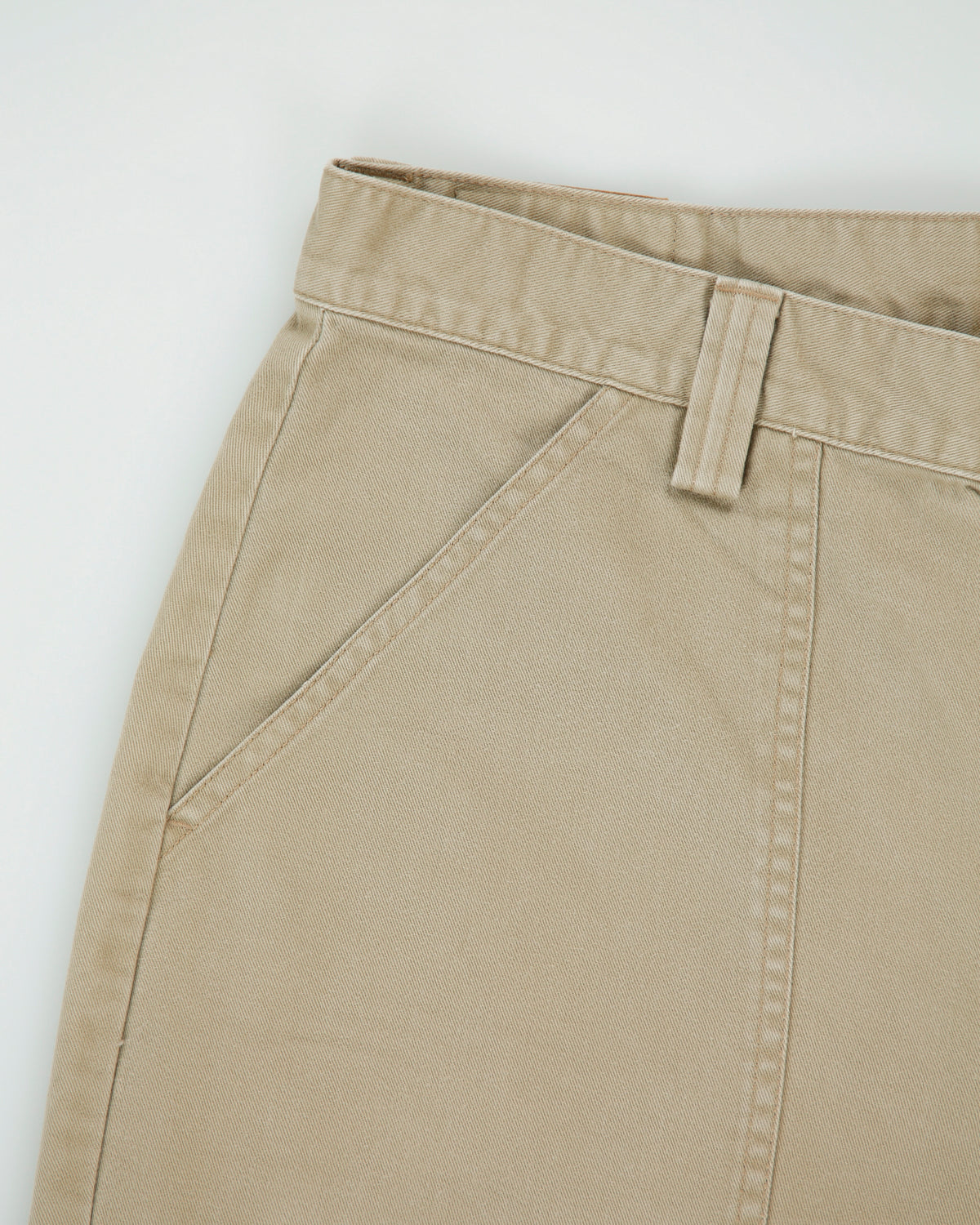Vintage Y2K 00s Levi's White Tab Khaki Mid Rise Patch Pocket Canvas Baggy Fit Wide Leg Trousers - W35 L27