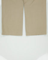 Vintage Y2K 00s Levi's White Tab Khaki Mid Rise Patch Pocket Canvas Baggy Fit Wide Leg Trousers - W35 L27