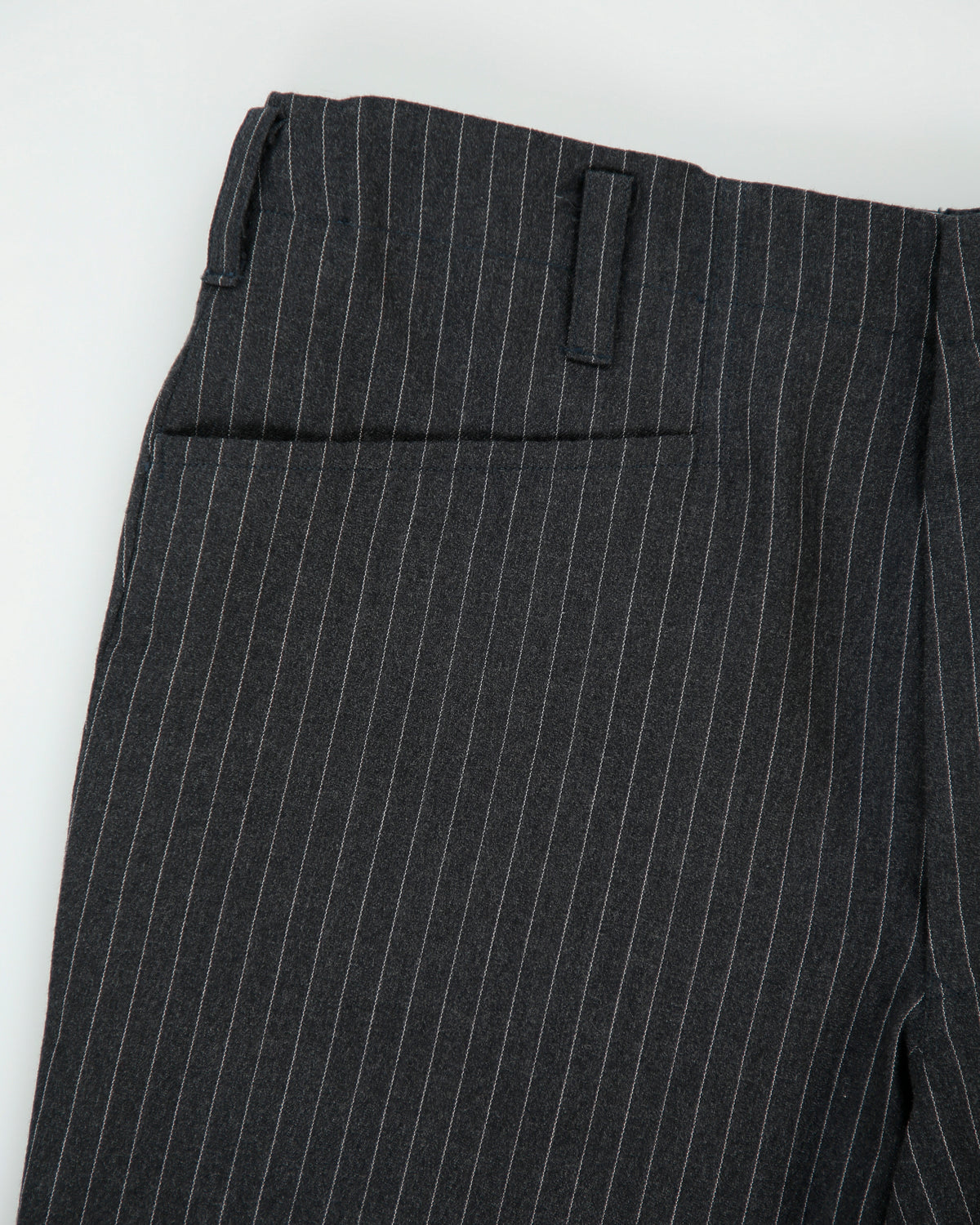DS Vintage 1970s Mid Rise Superfine Wool Pinstripe Made In USA Talon Straight Leg Bootcut Trousers - W31 L31