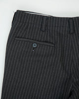 DS Vintage 1970s Mid Rise Superfine Wool Pinstripe Made In USA Talon Straight Leg Bootcut Trousers - W31 L31