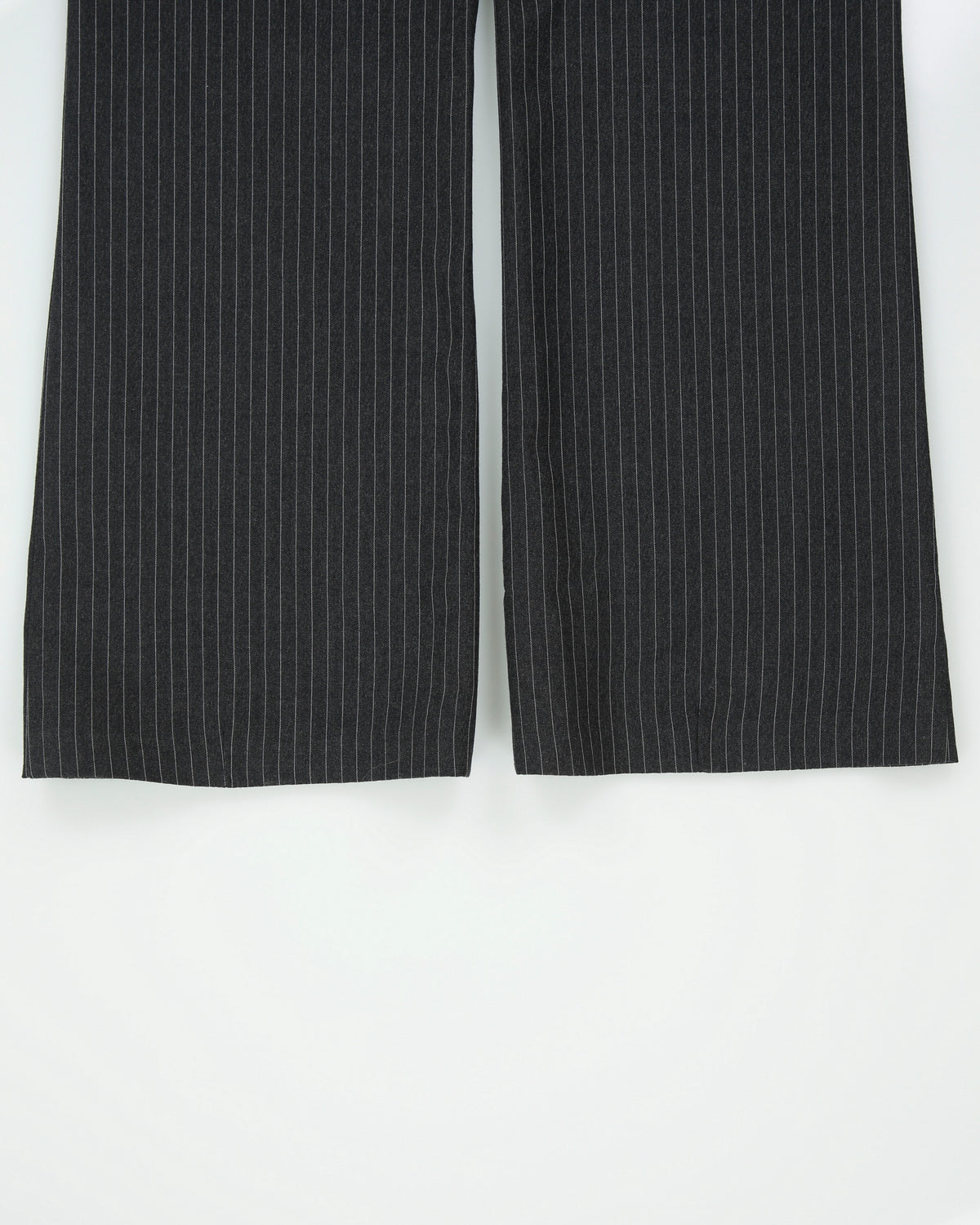 DS Vintage 1970s Mid Rise Superfine Wool Pinstripe Made In USA Talon Straight Leg Bootcut Trousers - W31 L31