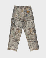 Vintage Carhartt Realtree Camo Duck Canvas Single Knee Relaxed Fit Carpenter Trousers - W32 L30
