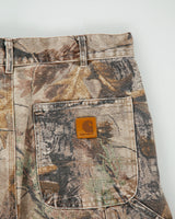 Vintage Carhartt Realtree Camo Duck Canvas Single Knee Relaxed Fit Carpenter Trousers - W32 L30