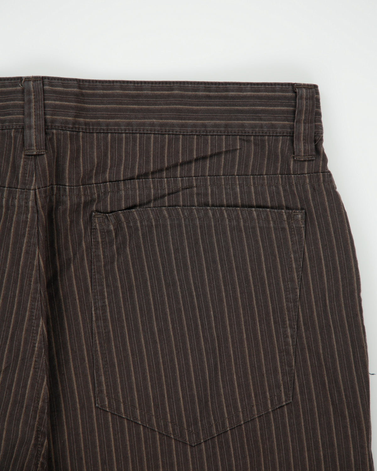 Vintage Y2K 00s Calvin Klein Mid Rise Pinstripe Relaxed Straight Leg Canvas Trousers - W32 L32