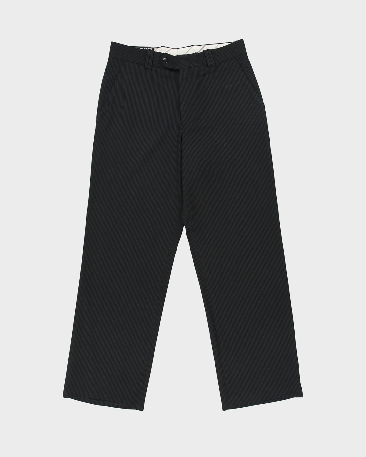 Vintage 1990s Gala Pinstripe Wool Made In America Relaxed Straight Leg Suit Trousers - W30 L30