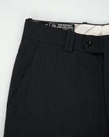 Vintage 1990s Gala Pinstripe Wool Made In America Relaxed Straight Leg Suit Trousers - W30 L30