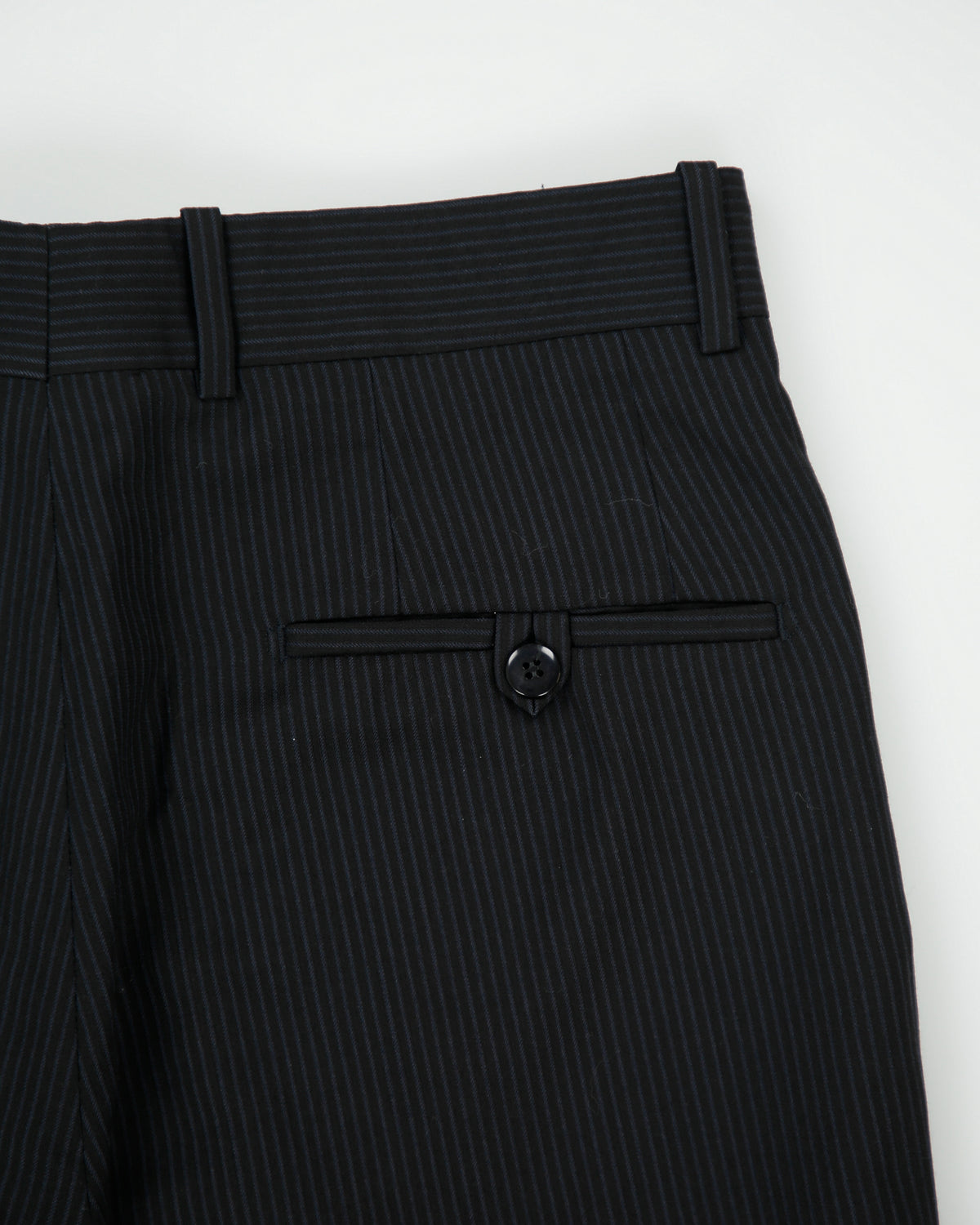 Vintage 1990s Gala Pinstripe Wool Made In America Relaxed Straight Leg Suit Trousers - W30 L30
