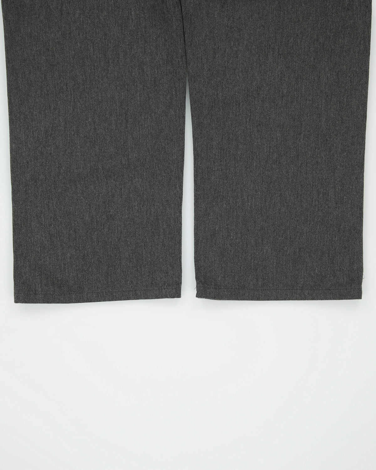 Vintage 1990s Hugo Boss Marl Grey Mid Rise Wool Blend Relaxed Fit Straight Leg Trousers - W35 L27