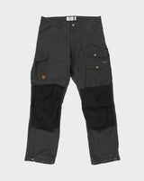 Fjall Raven Vidda Pro G-1000 Mid Rise Canvas Double Layer Weather Resistant Straight Leg Trekking Trousers - W34 L32