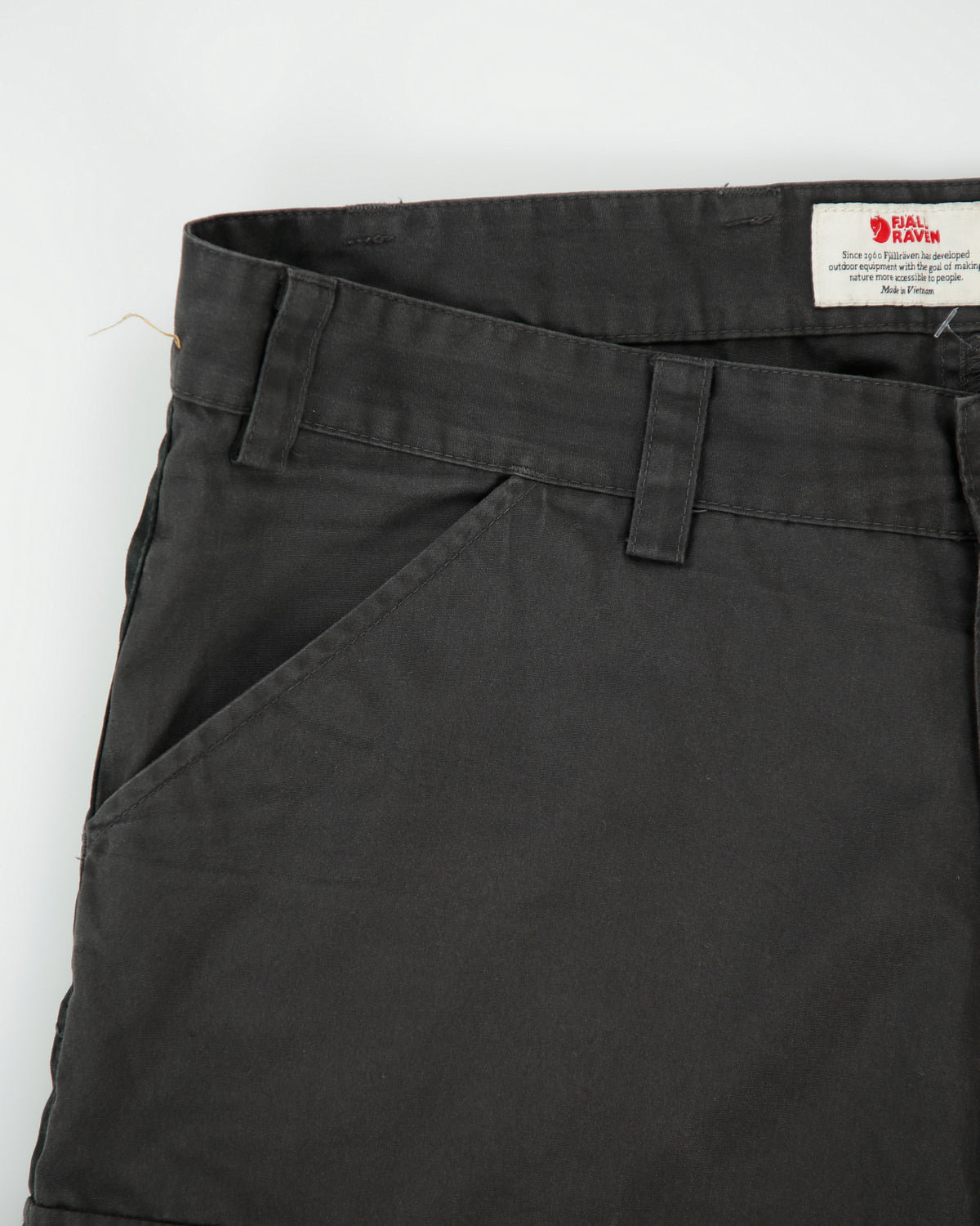 Fjall Raven Vidda Pro G-1000 Mid Rise Canvas Double Layer Weather Resistant Straight Leg Trekking Trousers - W34 L32