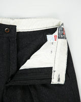 DSWT Vintage 1980s Carrera High Rise Double Pleated Wool Relaxed Straight Leg Suit Trousers - W30 L32