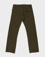 Vintage Uppercut Khaki Mid Rise Wool Straight Leg Field Trousers - W33 L33
