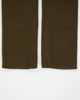 Vintage Uppercut Khaki Mid Rise Wool Straight Leg Field Trousers - W33 L33