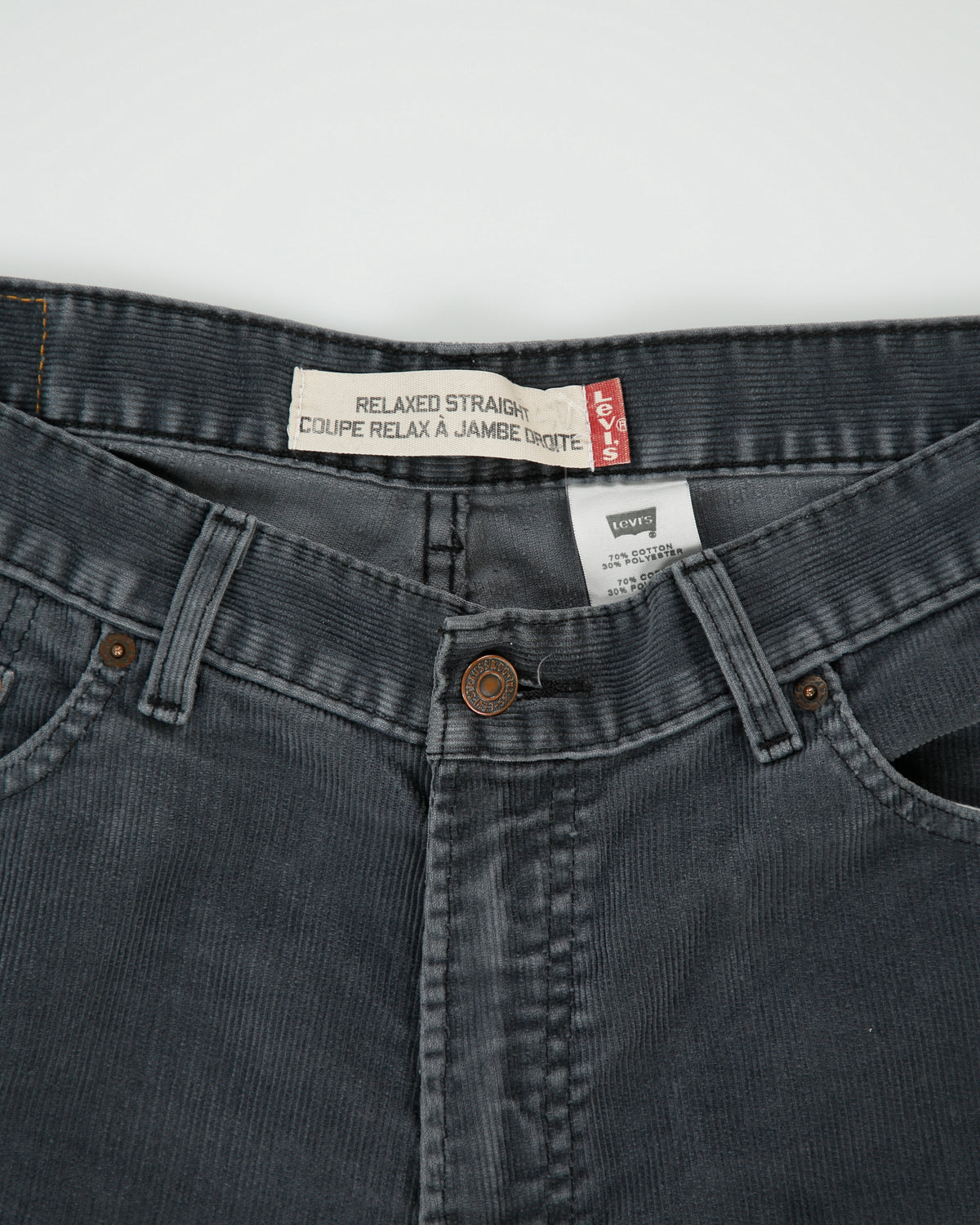 Vintage Y2K 00s Levi's 559 Batwing Mid Rise Relaxed Straight Leg Trousers - W36 L32