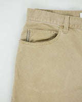 Vintage Y2K 00s Armani Exchange Khaki Mid Rise Relaxed Fit Straight Leg Corduroy Trousers - W32 L30