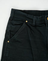 Vintage Carhartt B01 BLK Firm Duck Double Front Canvas Loose Fit Carpenter Trousers - W34 L33