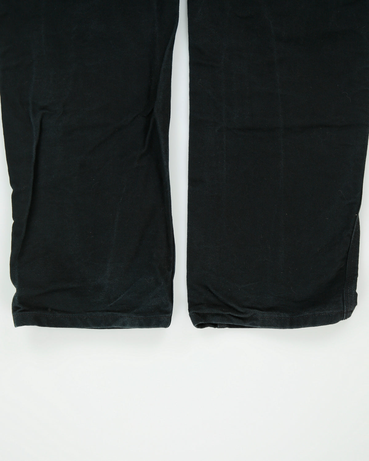 Vintage Carhartt B01 BLK Firm Duck Double Front Canvas Loose Fit Carpenter Trousers - W34 L33