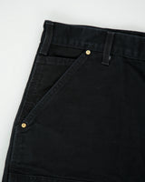 Vintage Carhartt B01 BLK Firm Duck Double Front Canvas Union Made In USA Loose Fit Carpenter Trousers - W38 L30