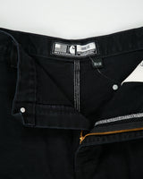 Vintage Carhartt B01 BLK Firm Duck Double Front Canvas Union Made In USA Loose Fit Carpenter Trousers - W38 L30