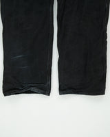 Vintage Carhartt B01 BLK Firm Duck Double Front Canvas Union Made In USA Loose Original Fit Carpenter Trousers - W36 L36